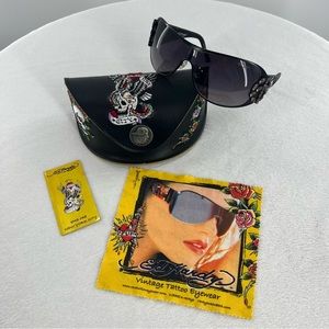 Ed Hardy Sunglasses and Case